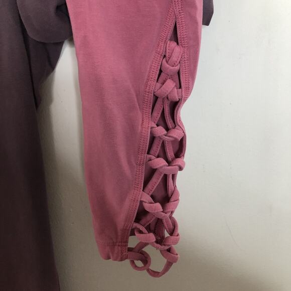 Pink Victoria’s Secret Ombre Lattice Detail Leggings Small - Picture 2 of 7